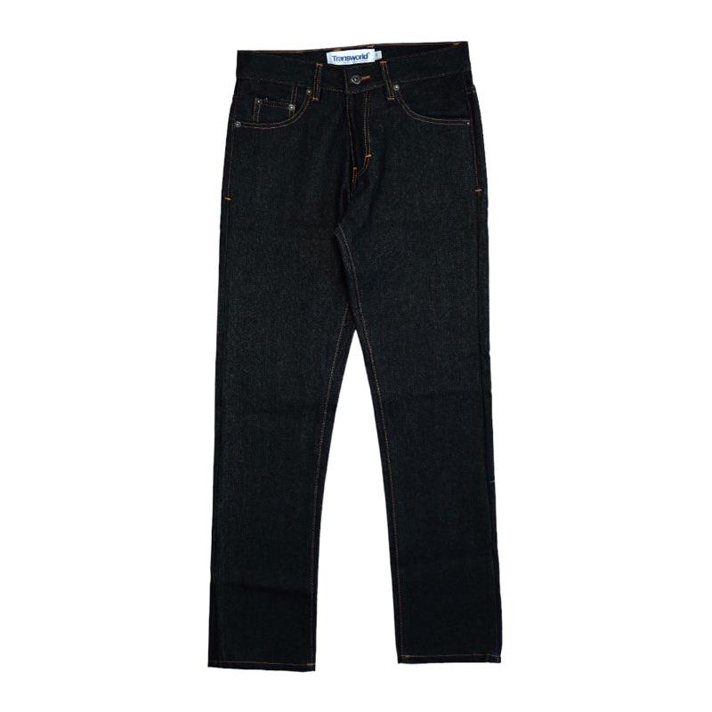 Transworld Celana Denim Selvedge 15 Oz Kaku Accent Black Indigo Art Ramon 2