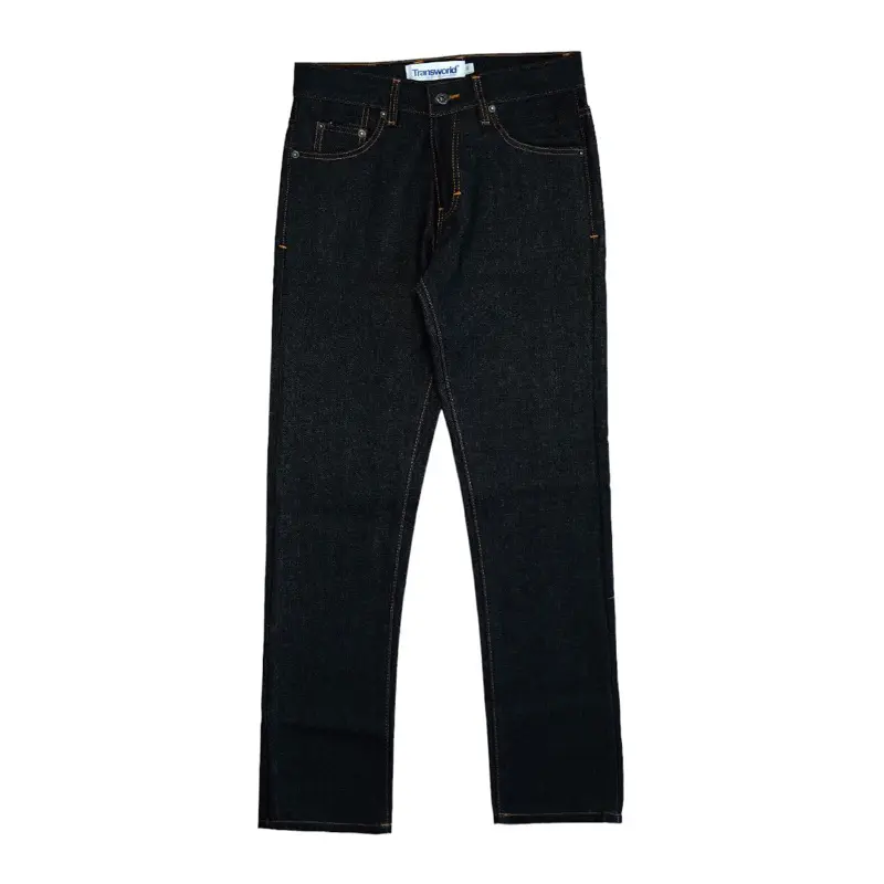 Transworld Celana Denim Selvedge 15 Oz Kaku Accent Black Indigo Art Ramon 2
