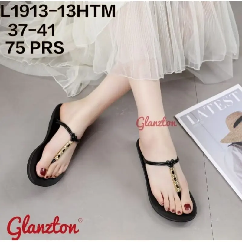 SANDAL JEPIT WANITA GLAZNTON L1913 HTM IMPOR