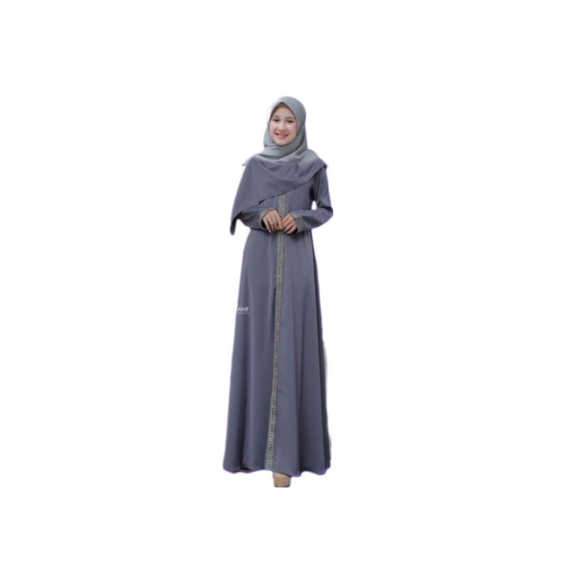 Product Introduction of Gamis Anak Remaja 10 sampe 13 tahun/Gamis Anak perempuan Ful varian Garis renda Mewah/Gamis anak muslim Polos tali pinggang kekinian 4
