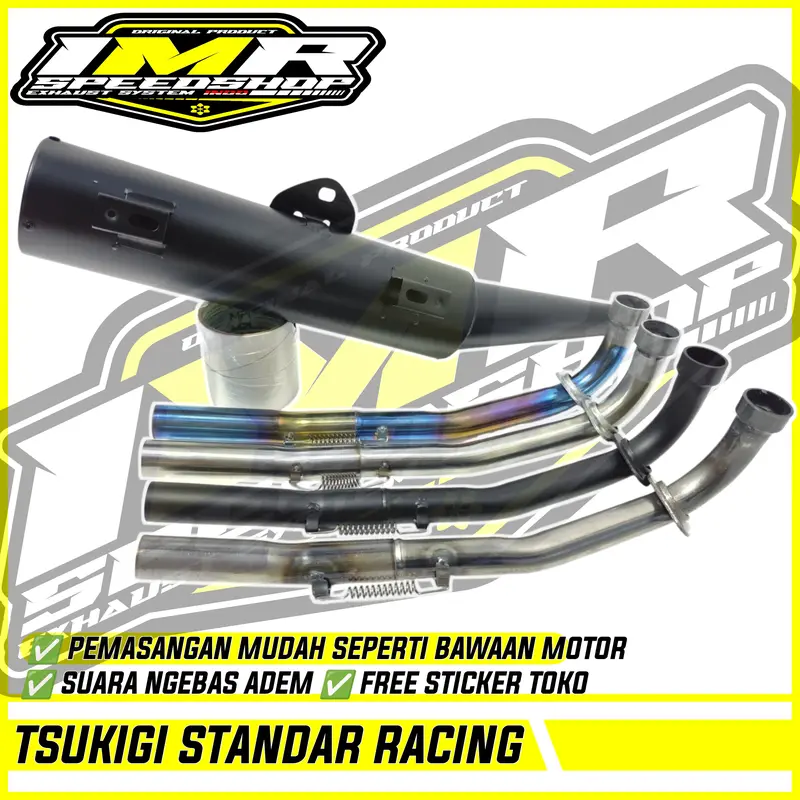 KNALPOT TSUKIGI STANDAR RACING JUPITER Z Z1 MX 135 VEGA R ZR CRYPTON ASTREA SUPRA 125 REVO BLADE 110 2