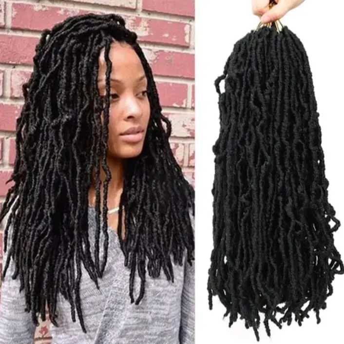 Rambut Sambung Nu Locc Isi 12 Pcs Rambut Sulam Keriting Rambut Sambung Braids Rambut Anyam Spesial Braiding Hair Various Hair Accessories 0