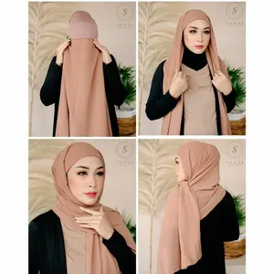 Pashmina inner 2IN1 Ceruty babydoll 180 x 75 / Pashmina Inner Ceruty babydoll