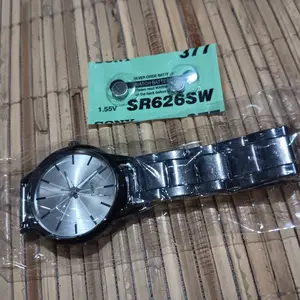 KJ Jam Tangan Wanita Pria  Analog Casual Fashion Strap Rantai Stainless Steel Quartz Couple JF086 Souvenir