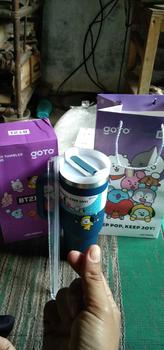 Product Review of Goto [COD] K-Joy X BT21 Tumbler Tahan Dingin Panas Botol Tempat Minum Aesthetic 1.2L from e**t 2