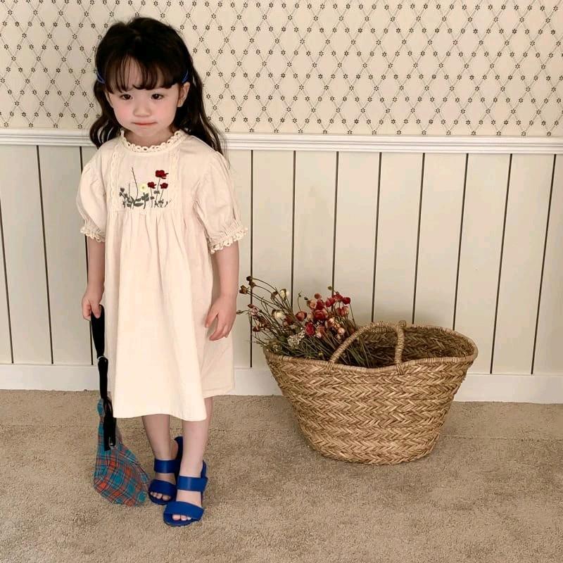 MC363 DRESS RENDA DRESS ANAK DRESS CASUAL ANAK 0