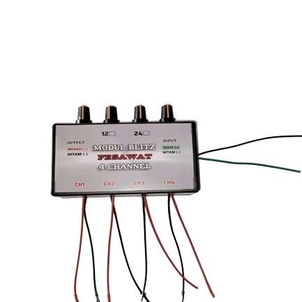 Modul Blitz Pesawat 4 Channel 12V 24V Bubble Control Mobil Led Remote Toy 4