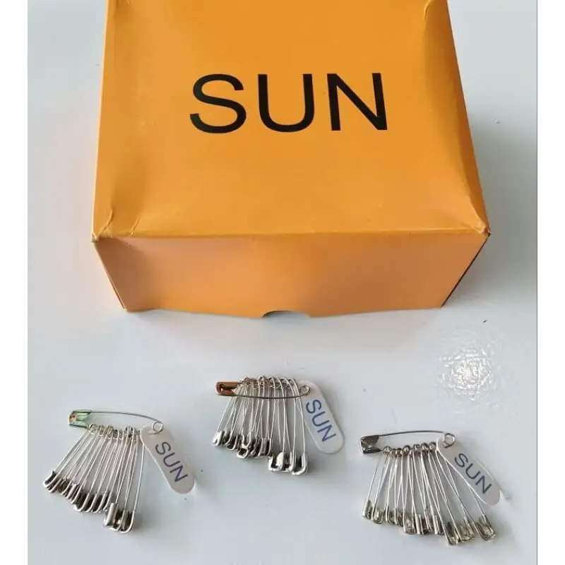 Peniti Sun Silver Campur Ukuran Isi 24 pcs atau 2renteng Anti Karat/Peniti 2renteng - 4177