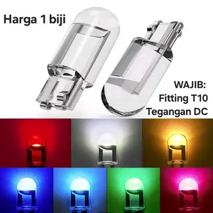 Lampu LED T10 12V Senja Speedometer Motor Mobil 360 Full Resin