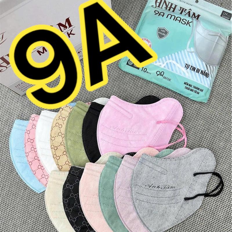 GIÁ CÔNG TY 100 Khẩu trang 9A Anh Tâm 5 lớp chống nắng toàn diện che phủ rộng 48-85kg kháng khuẩn Hottrend 2030