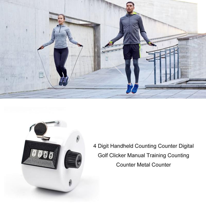 Product Introduction of 4 Digit Handheld Counting Counter Digital Golf Clicker Manual Training Counting Counter Metal Counter 25