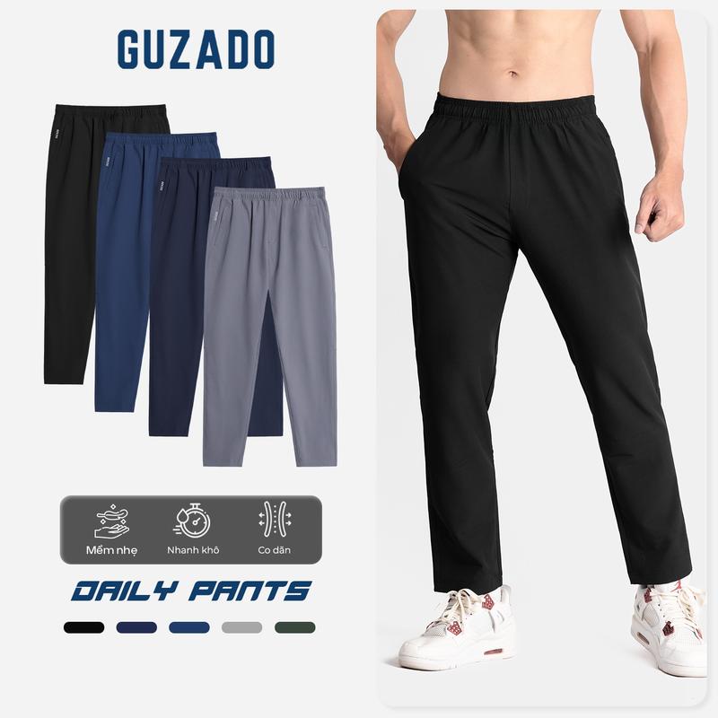 Combo 2 Quần Dài Nam GUZADO Quần Dài Thể Thao Ống Suông Trẻ Trung Khỏe Khoắn Mix Đồ Thoải Mái Menswear CB2GDC01 
