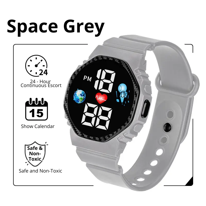 Jam Tangan Pria Wanita Fashion Terbaru Anti Air Waterresistant Digital LED Sporty RG32 4