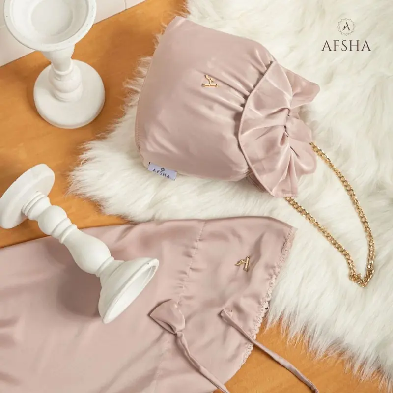 Afsha - Mukena Dewasa Raima 2in1 Series (Free Sajadah, Pouch & Box Hampers) 0
