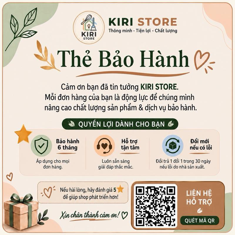 Thẻ Bảo Hành Thiết Bị Máy Sấy Giày Thông Minh Kiri Store