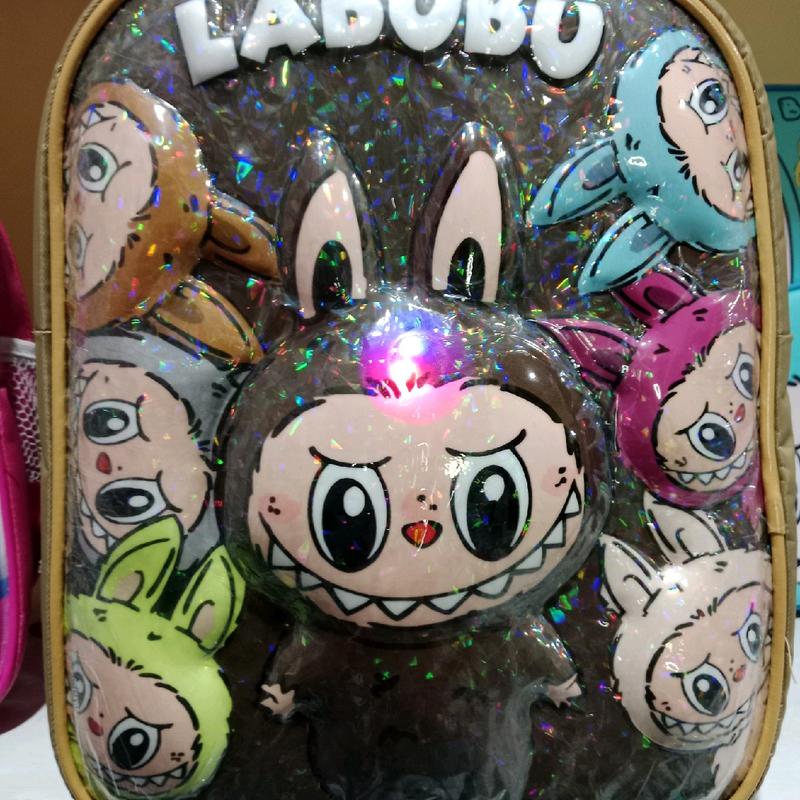 Tas anak TK LED gambar timbul LABUBU 1