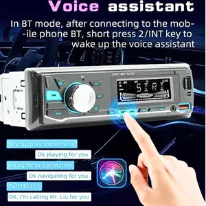 Wistrue Tape Mobil Bluetooth full bass / Audio mobil MP3 Player LCD RGB ISO Plug 60W - 2225