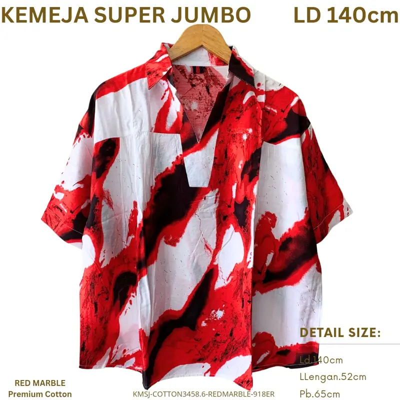 KEMEJA WANITA KEKINIAN JUMBO LD 140CM ATASAN OVERSIZE KATUN / KEMEJA WANITA BIGSIZE / KEMEJA JUMBO STYLE KOREA / KEMEJA KEKINIAN KATUN LD 140CM 4
