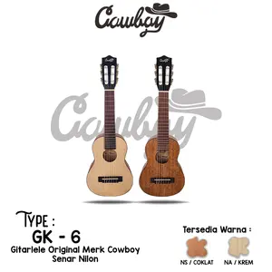 Gitarlele akustik elektrik Original Cowboy Seri GK 6 NA dan NS