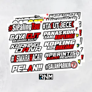 STICKER RACING KATA-KATA VIRAL KEKINIAN #1