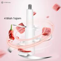 Gambar VISHAL Chopper Blender Serbaguna 2 Liter Wadah Kaca Tebal untuk Menggiling Daging Bumbu Halus Sayur dan Buah Praktis - VS-1901 dari VISHAL Kab. Tangerang 5 Tokopedia