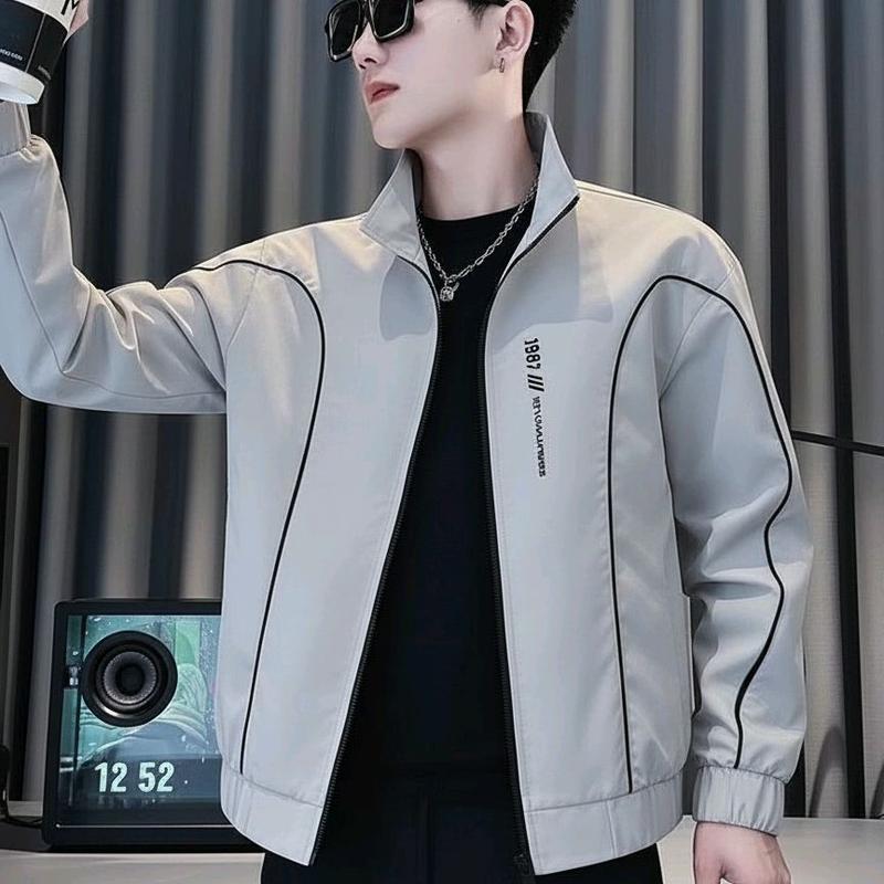 Signature Áo Khoác Dù mirô 2 lớp dày mịn nam Nữ Cổ thiêu Nổi Chất Liệu dù Cao Cấp Chống Nắng UV Thời Trang Bốn Mùa Có Túi Kem Nhung Zip Manchester GetMoney Royal Blue