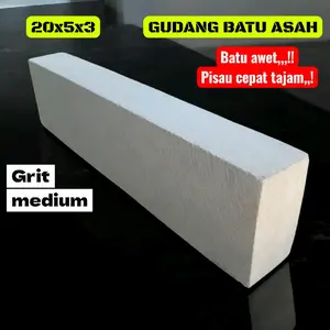 Gudang Batu Asah Batu asah Grit Medium 20x5x3 Batu Awet Pisau Cepat Tajam