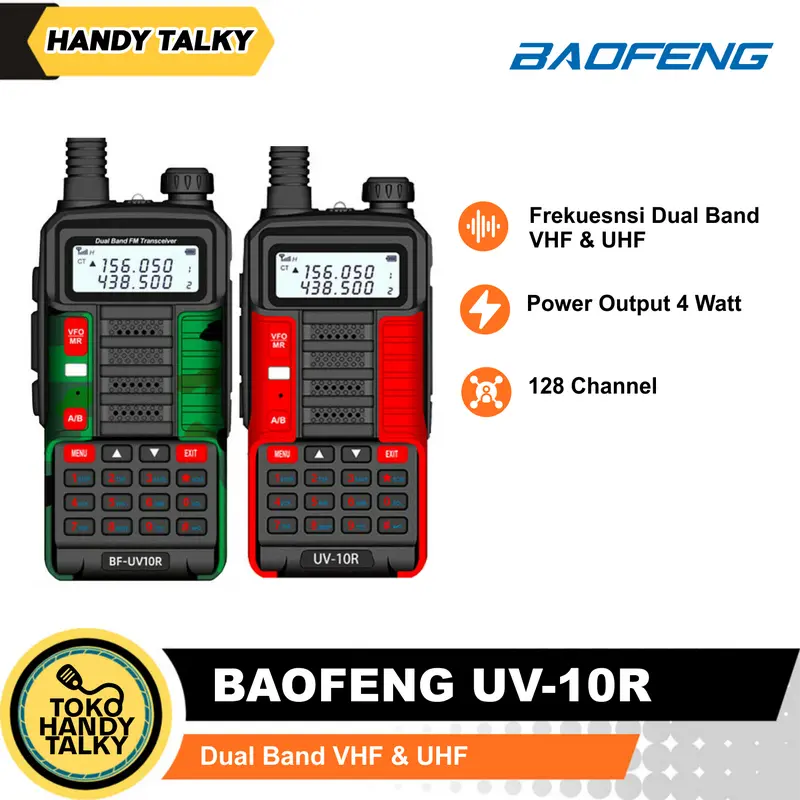 Handy Talky Baofeng UV10R UV 10R  Dualband VHF UHF 400-480 MHz HT Jarak Jauh 0