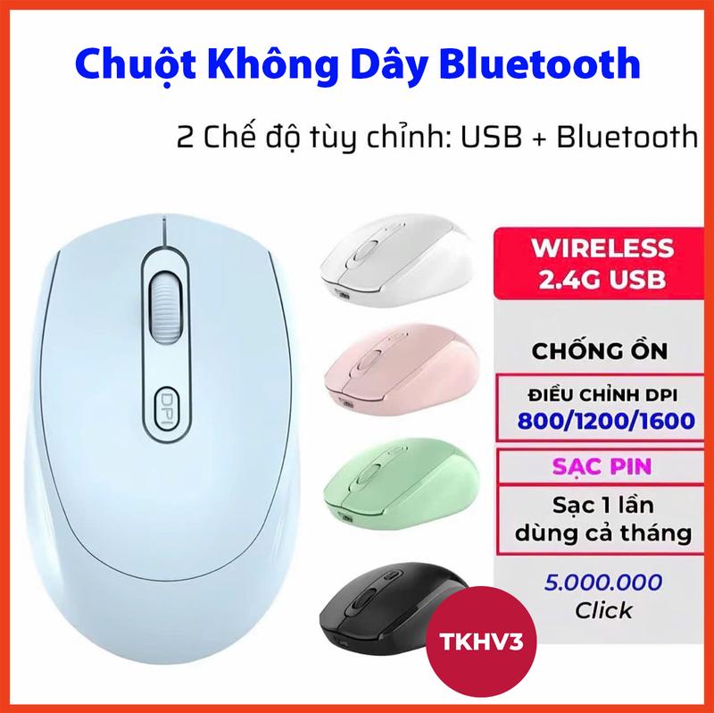 Chuột Không Dây Bluetooth C99 Chuột Bluetooth Máy Tính Không Tiếng Ồn Sạc Lại…