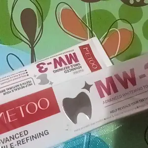 [Live Exclusive] METOO MW-3 Advanced Whitening Tooth Paste 1/2/3pcs - pemutih gigi / Bebas Sensitif / Bebas Karang Gigi / Pasta Gigi Probiotik / Gusi Sensitif / Membersihkan Noda Gigi