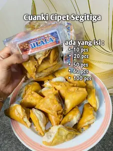 Cuanki cipet segitiga, toping seblak enak lezat