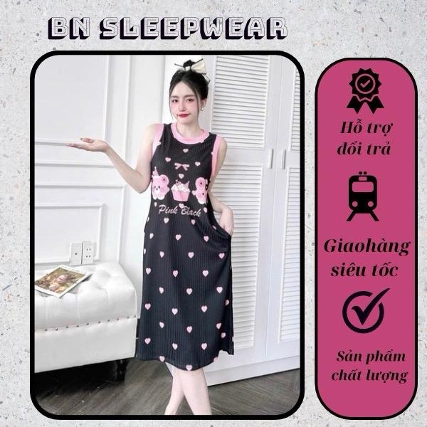 Set Bộ Ngủ Lụa Latin Hàng Thiết Kế Đầm Thun Nữ Women Kem Nhung Voi