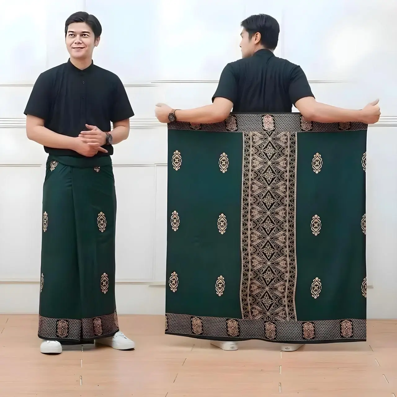 3pcs HIJAU (warna campur)