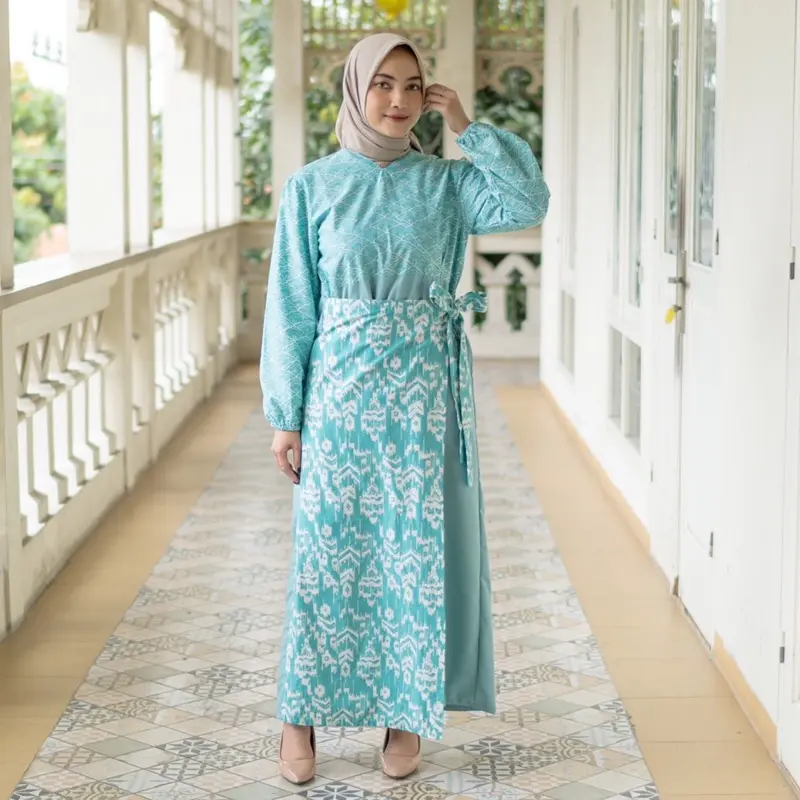 MEYDEND - Kahiyang Dress Batik Gamis Wanita Dewasa Bahan Katun
