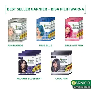 Garnier Color Naturals - Cat Rambut isi 3 sachet - Semir rambut - Pewarna rambut - lebih murah - pastel Dye