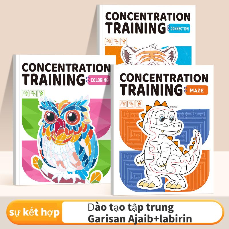 Sách trò chơi kết nối ma thuật dành cho trẻ em rèn luyện sự tập trung sách đồ chơi thách thức phát triển thị lực và sức mạnh não bộ trò chơi tương tác giữa cha mẹ và con cái sách trò chơi xếp hình Khai Sáng Giáo Dục Sớm cho trẻ em.