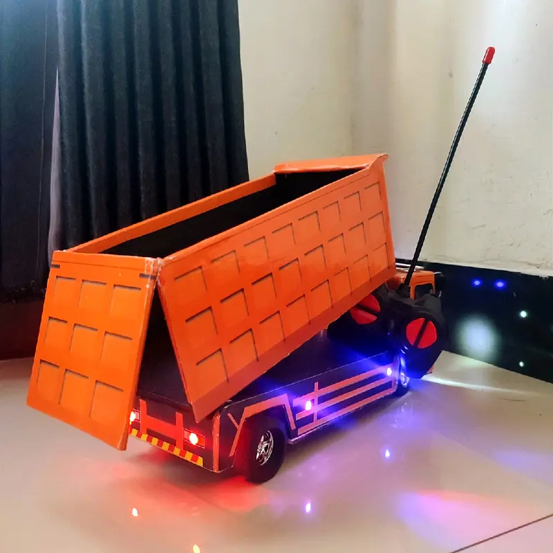 Dump hino remot control miniatur truk anak anak 5