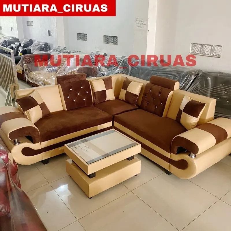 Sofa L Minimalis / Sofa Ruang Tamu (Free Ongkir Serang Banten)