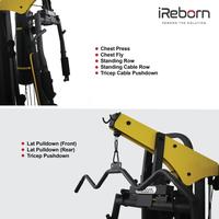 Gambar Home Gym 3 Station 150LBS iReborn Factor - Alat Fitness Gym Olahraga Rumahan dari iReborn Fitness Surabaya Kota Surabaya 5 Tokopedia