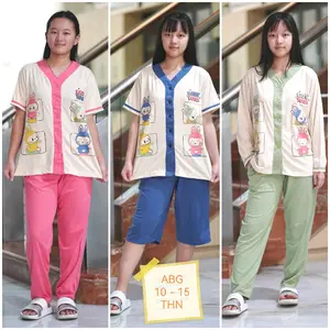 CHUMMYBEAR STELAN BAJU TIDUR ABG BONEKA YOGA FULL KANCING PP LD 96 BB 35 SAMPAI 47 KG USIA 10 SAMPAI 14 TAHUN.