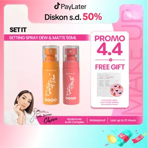 [BUY 1 GET 3 GIFT] Madame Gie Set it Setting Spray 50mL - Makeup Tahan Lama | Matte Finish &  Dewy Finish | Anti Luntur 12 Jam | Makeup Flawless & Glowing Seharian