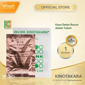 [EXCLUSIVE] K LINK KINO Kinotakara Original Koyo Penyerap Toksin dari Dalam Tubuh (1 Lembar) Koyok Kino Takara-K Link Official Store K-Link Original Store Attauri Foot
