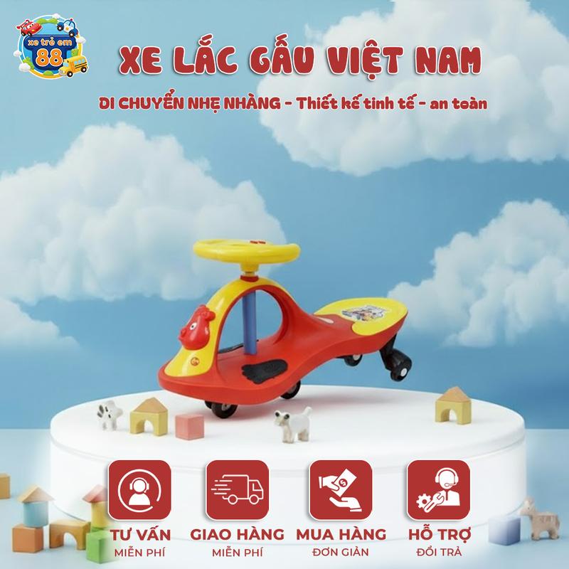 Xe lắc Việt Nam cho bé Giáo dục Đồ Chơi - Sức tải nặng 40kg - Đồ Chơi