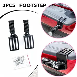 2pcs Footstep Pedal Lipat Kaki Motor Sepeda Eletrik Listrik Depan Matic Selonjor Nyaman Dan AmanAnti-Slip Step Gantung Original Footstep