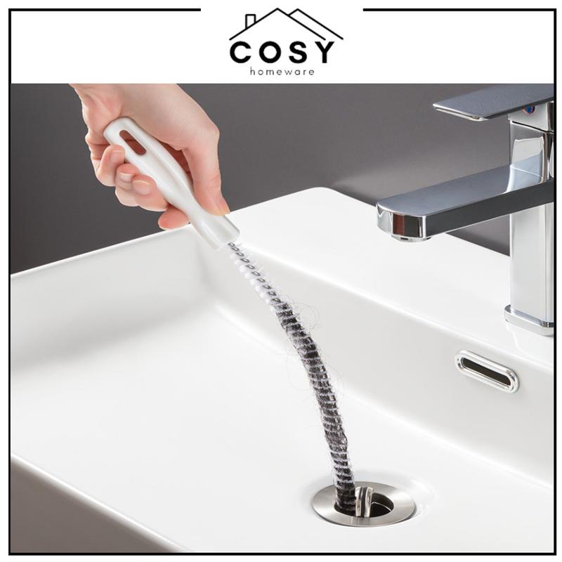 COSY Sikat Pembersih Saluran Pipa Air Wastafel Bahan Lentur / Kawat Pembersih Lubang Wastafel Logam 0