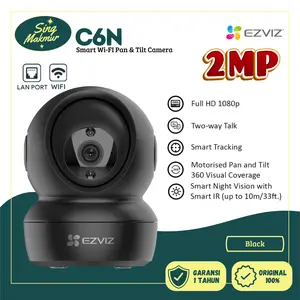 EZVIZ C6N 1080p WiFi cctv smart IP camera 360 paket micro sd dan bracket