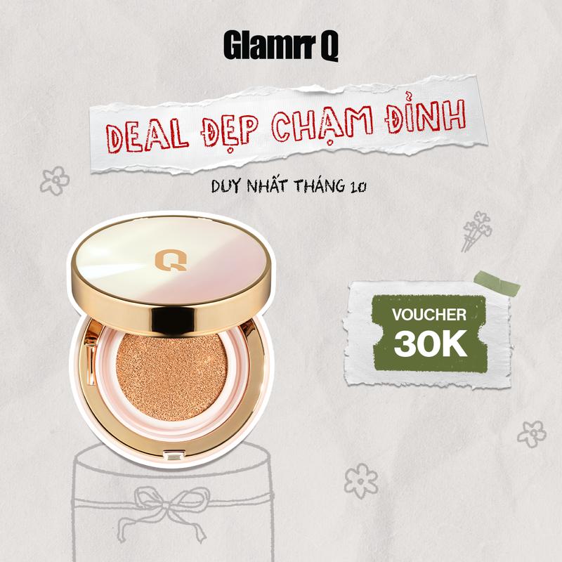 Phấn Nước Glamrr Q Long Wear DD Cushion SPF50+/PA+++ (1 Lõi X 13g) Mỹ Phẩm Cosmetic Trang Điểm