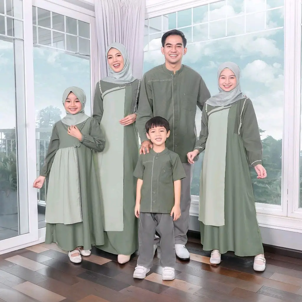 SARIMBIT SEPLY/EKSIS TERBARU||EKSIS 269 TRUFFLE GREEN Gamis Muslim Dress Syari