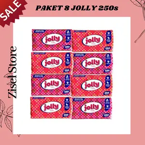 PAKET 8 PCS Tissu Jolly 250 Sheet 2ply isi 8 PCS