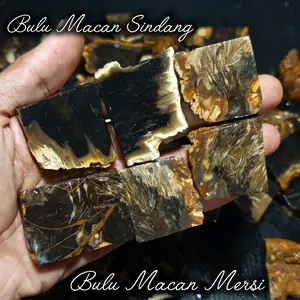 batu bulu macan sindang/bongkahan bulu macan sindang natural/batu akik